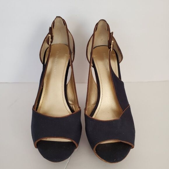 *BCBGeneration Denim Cork Platform Wedge Sz 8.5 - Picture 3 of 9